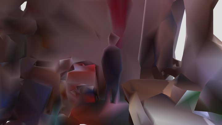 Middle Room With Boys (gltf test for spoke) 3D Model