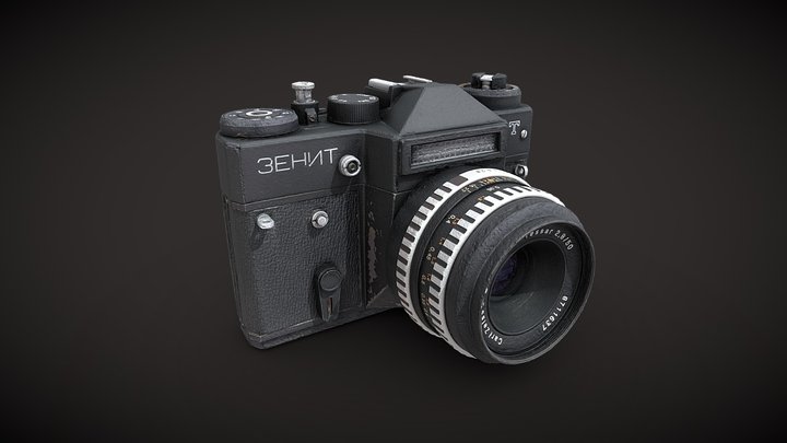 Zenit ET SLR camera 3D Model