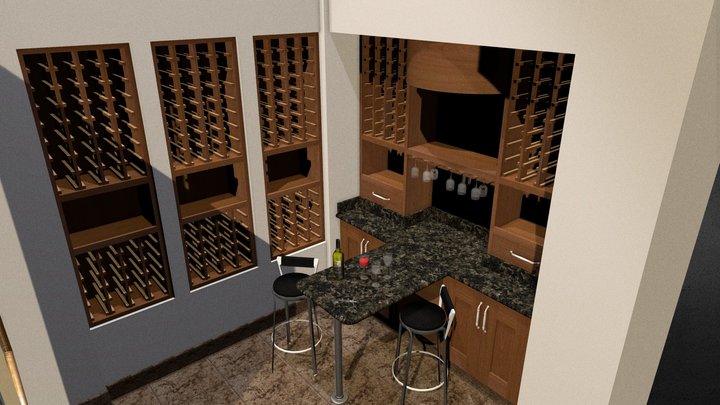 Wine Room 3D Model