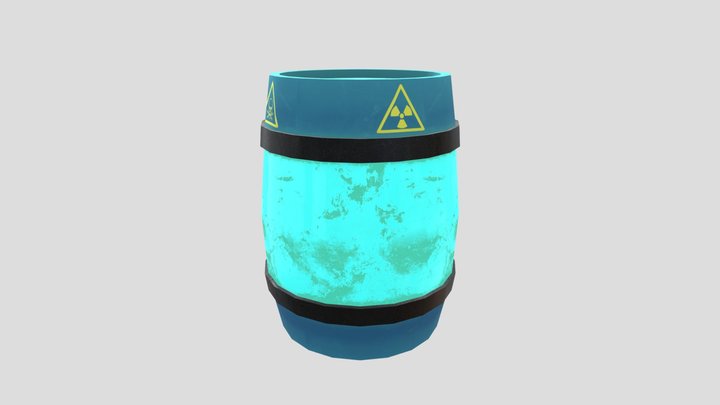 Sci Fi Barrel 3D Model