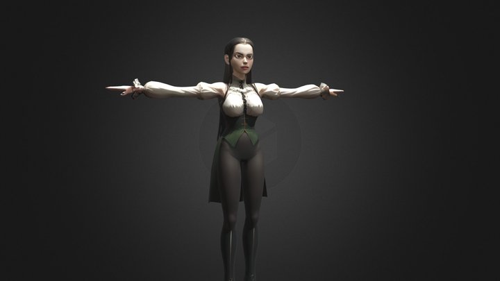 Shilo Unity NPC and VRChat Avatar 3D Model