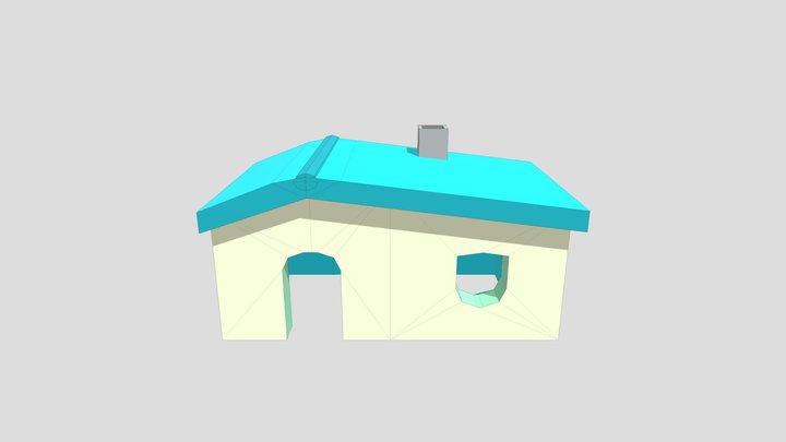 Hamster Home for Cage 3D Model
