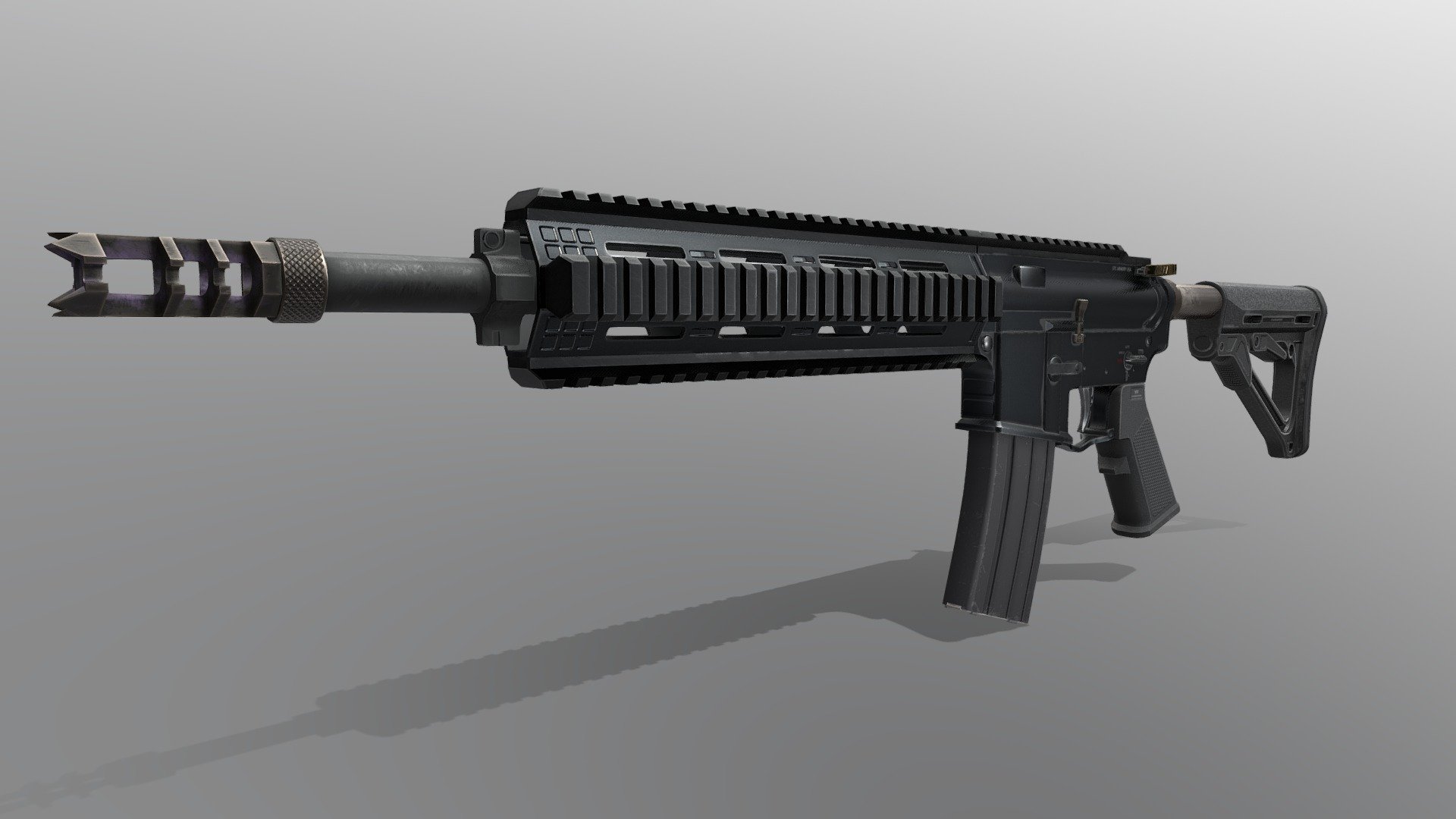 AIRSOFT AR15 M16 M4 RECEIVER 3D model 3D printable