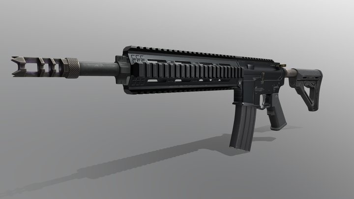 AR-15 M4 M16 HK416 Rifle Project – Kostenloses 3D-Modell STL
