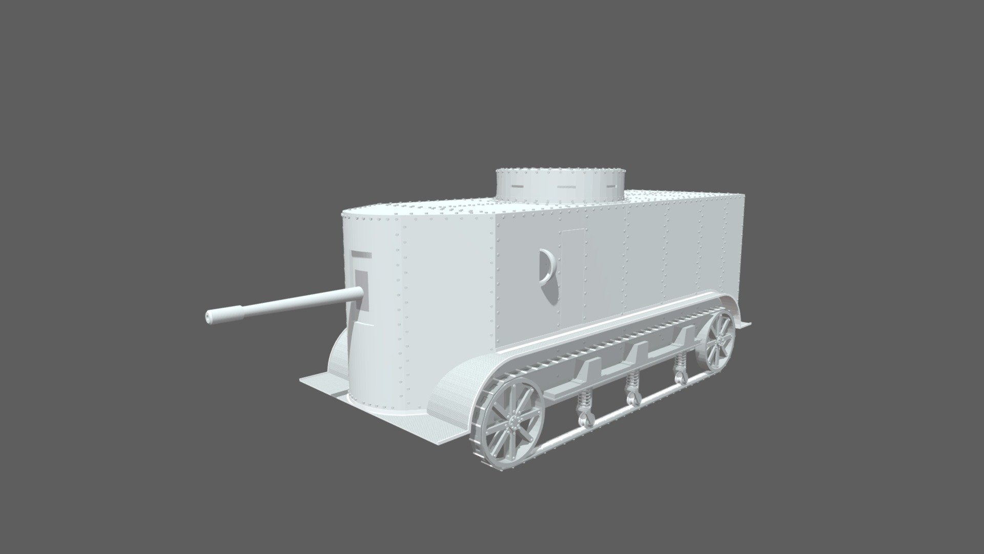 1917 Kupchak Tank - 3D model by Giganaut (@madmailbox) [db5eeb5 ...