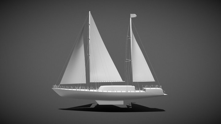 Sailing Vessel Infinity 3D Model