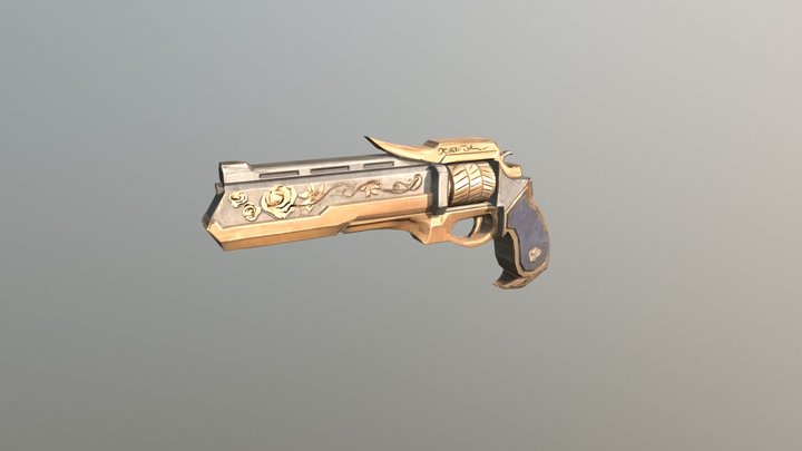 Pistola Rose 3D Model