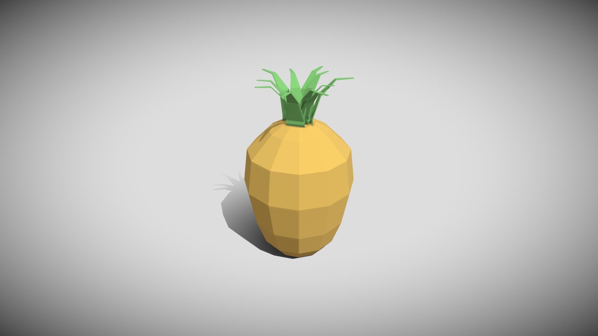 Low Poly Pineapple - Buy Royalty Free 3D model by AssetSource [db607fa ...