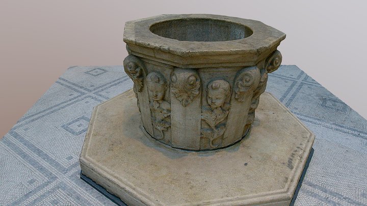 Greek Well from the V&A Museum in London. 3D Model