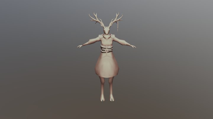 Stag Commoner 3D Model
