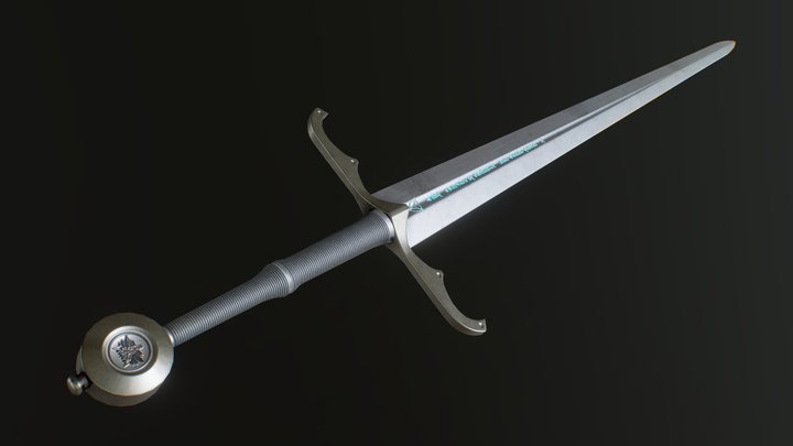 Witcher Steel Sword 3D Model