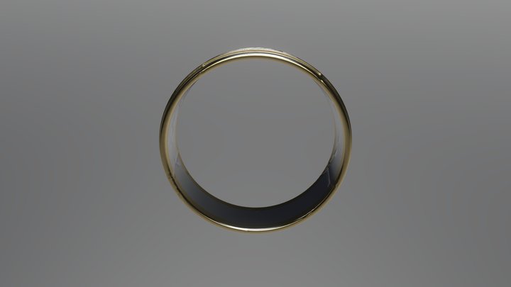 ArtCarved Men's Wedding Band 3D Model