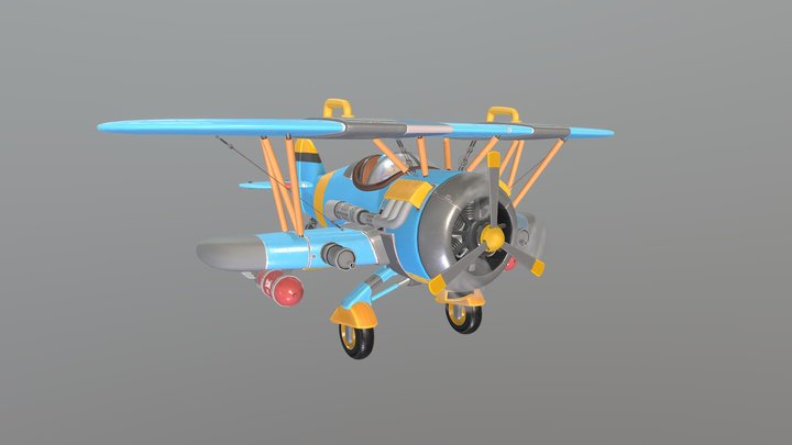 Stylized Plane 3D Model