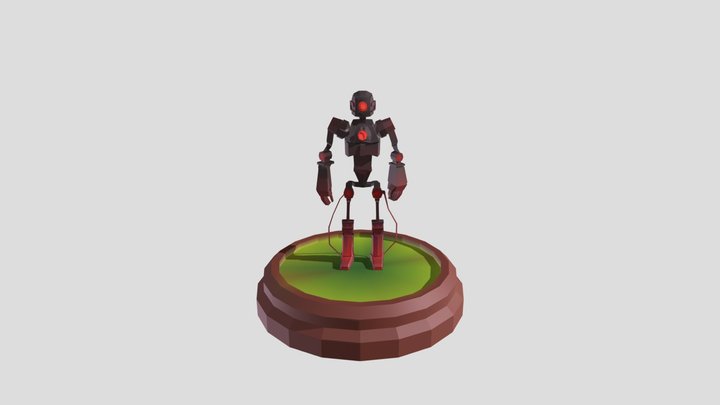 Robot_And_Bace 3D Model