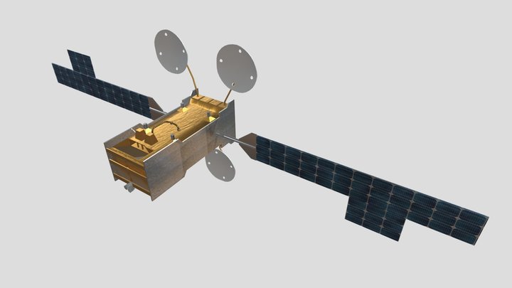SATRIA-1 Satellite – Indonesia (3D Model) 3D Model