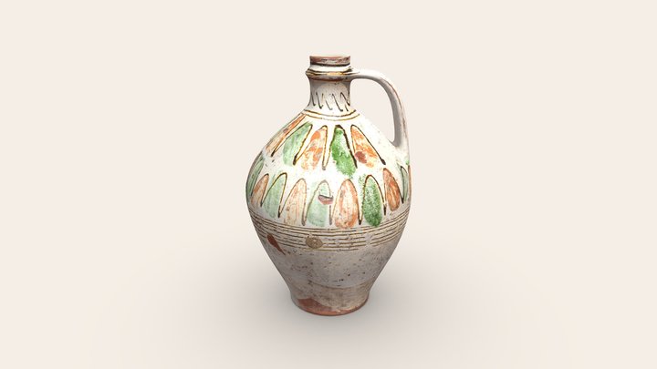 Банька з рослинним орнаментом BC0205 3D Model