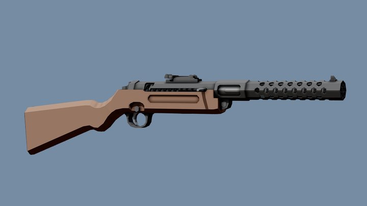 Low-Poly MP 28 – Kostenloses 3D-Modell STL
