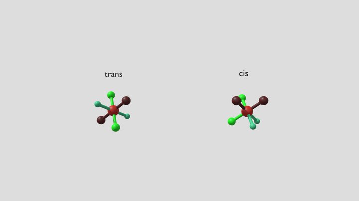 Cis/Trans Molecular Configurations – Kostenloses 3D-Modell STL