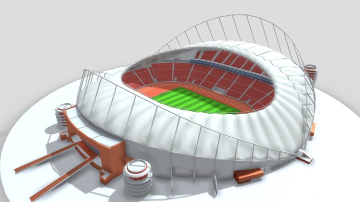 Khalifa International Stadium 3D 3D Model