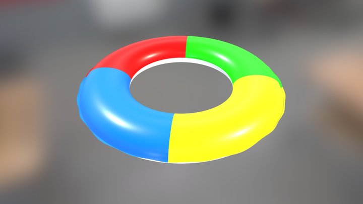 Rubber ring (high poly) 3D Model