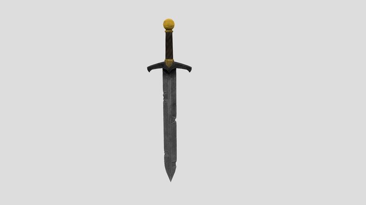 Old Warrior’s Sword 3D Model
