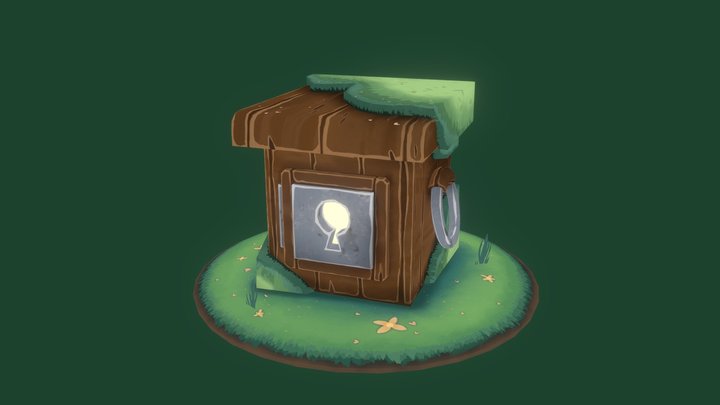 Box - Old forest chest 3D Model
