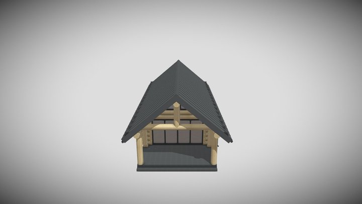 Дом 10х6 без мебели 3D Model