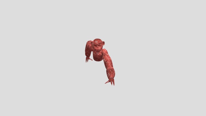 scary-baboon-monster-fanmade 3D Model