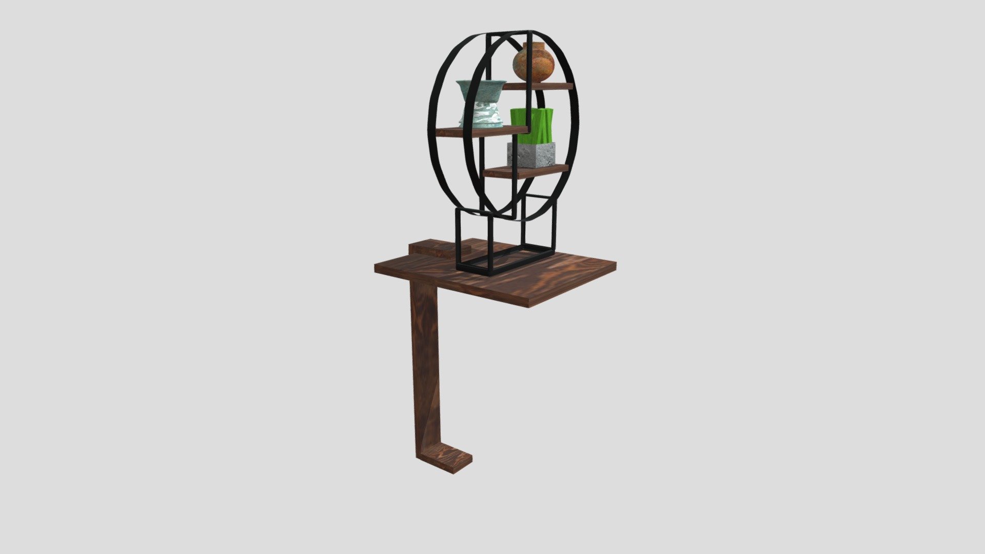 Customized Circular Shelf Personal Work 3D model by sienagucci