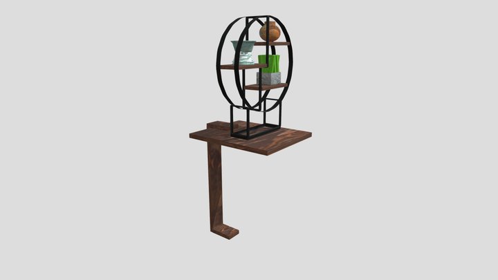 Customized Circular Shelf - Personal Work 3D Model