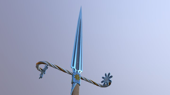 Winter Swordstaff 3D Model
