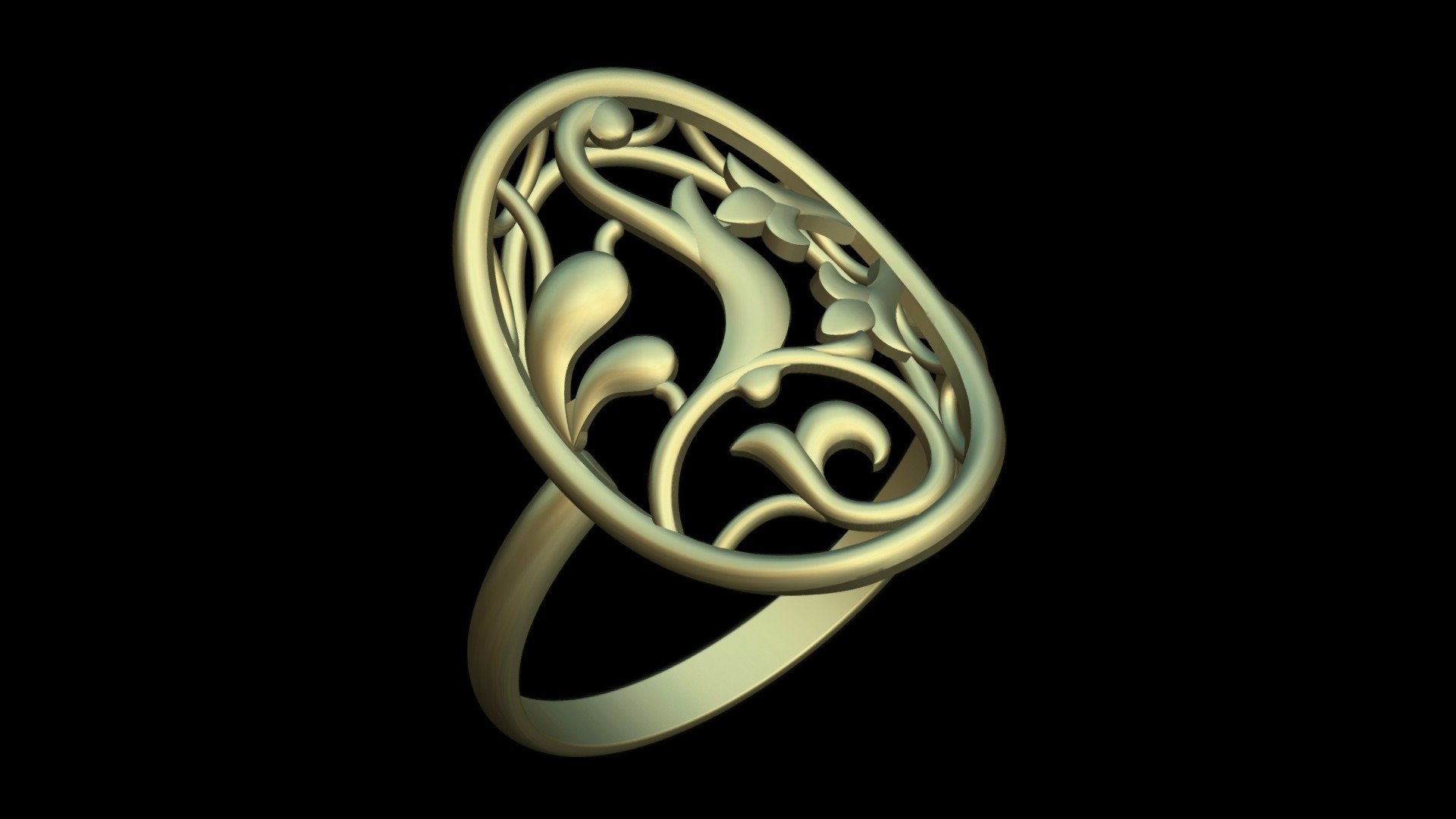 RWS000100001 - Flower ring - 3D model by GloriousJewel [db6a475 ...