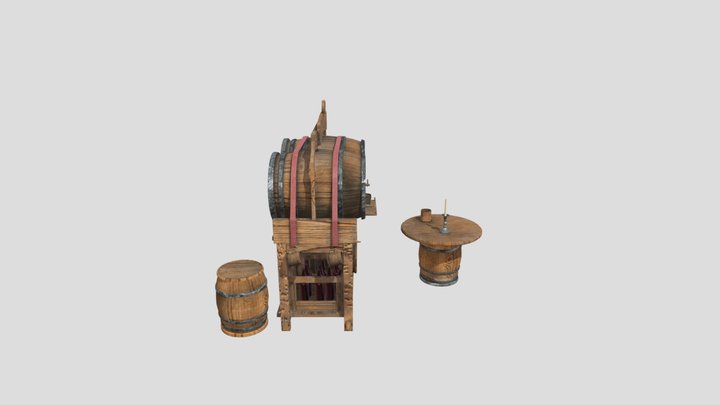 Medieval pub 3D Model