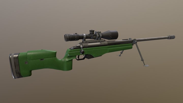 Sako TRG-42 Rifle 3D Model