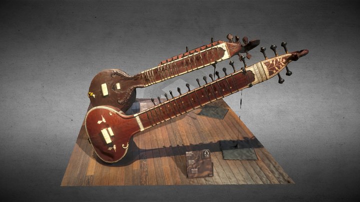 Sitar and  Surbahar – Gratis 3D-model STL