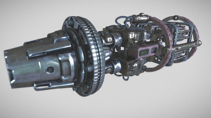 Concept Starship Engine - Prop 3D Model
