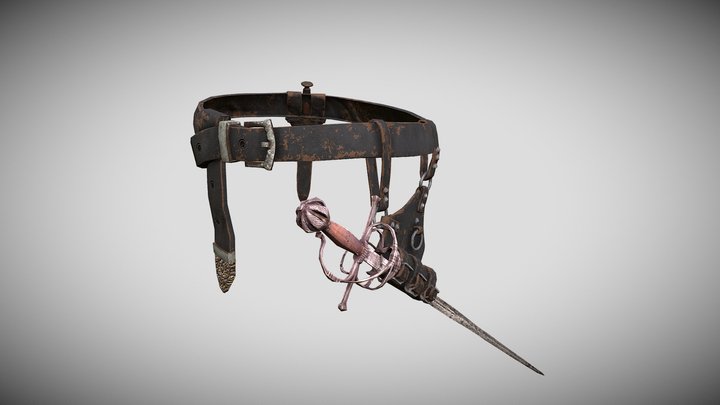 VIEJA ESPADA ESPAÑOLA 1569 3D Model
