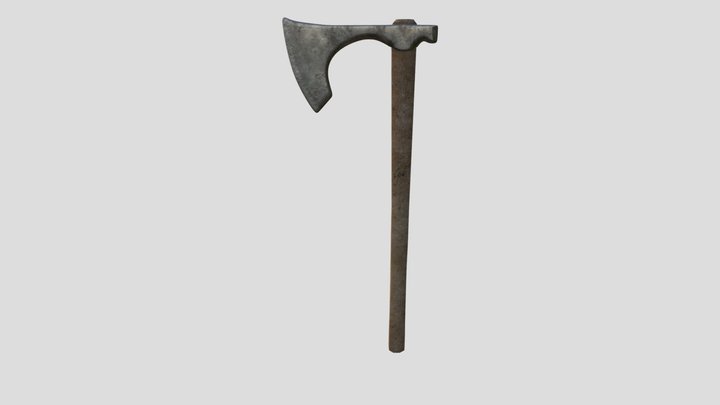 Zweiohrige Bartaxt (Beil) - Axe 3D Model
