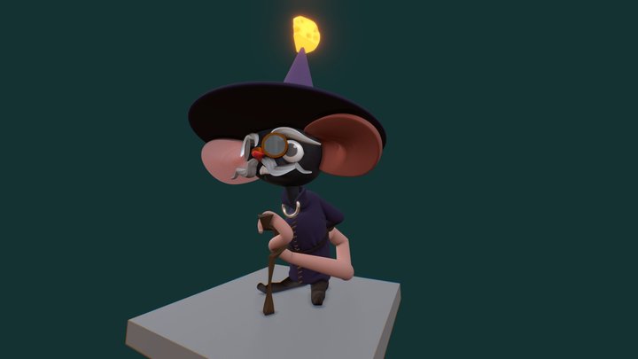 Raton Mago Viejo 3D Model