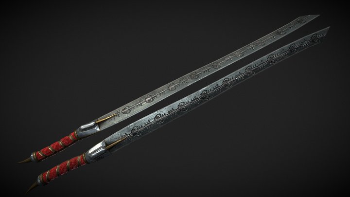 DEADHUNTERS - Dual Blades Tier 4 3D Model