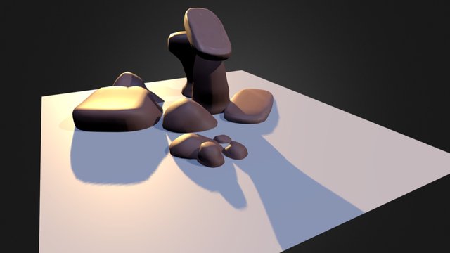 Boulder Cluster 2 3D Model