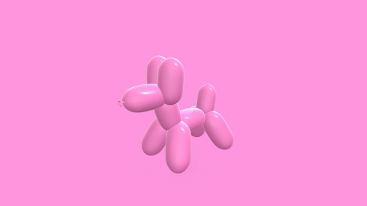Doggy Balloon Animal 3D Model
