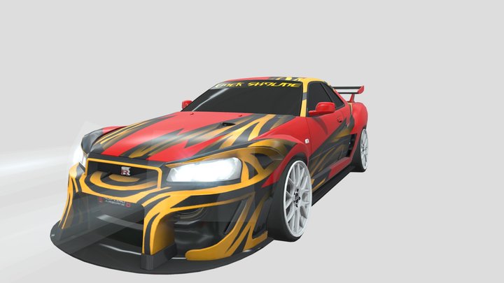 nissan skyline gt-r r34 special edition – Modelo 3D gratuito STL