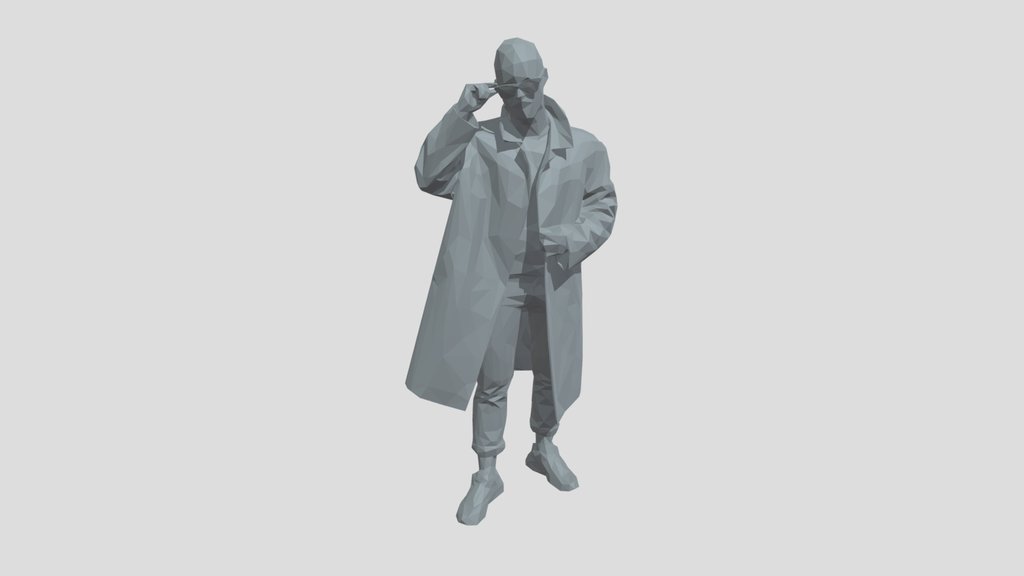 Lowpoly Male Standing
