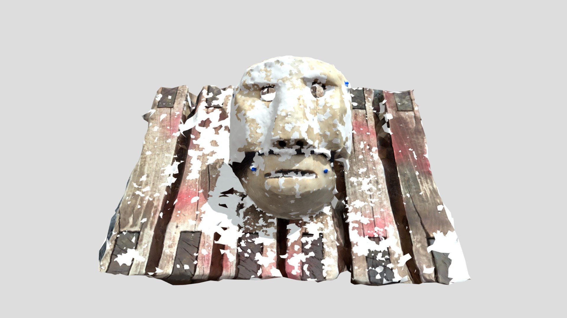 Mascara Antropomorfa  Mapuche (Kollon) — Sketchfab embed 3D viewer