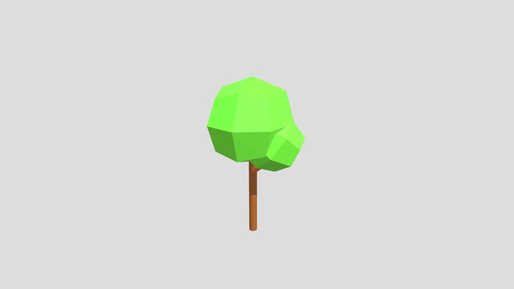 Low Poly Tree 3D Model