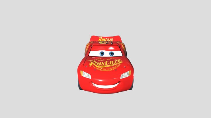 Lightning mcqueen model wip 3D Model