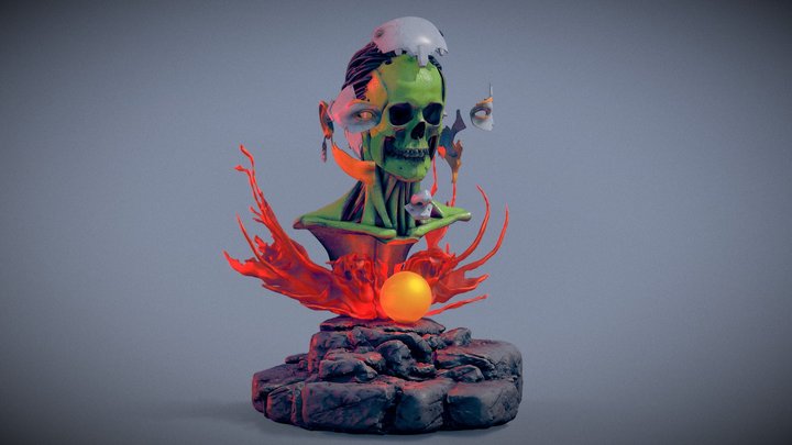 Cyborg Girl 3D Model