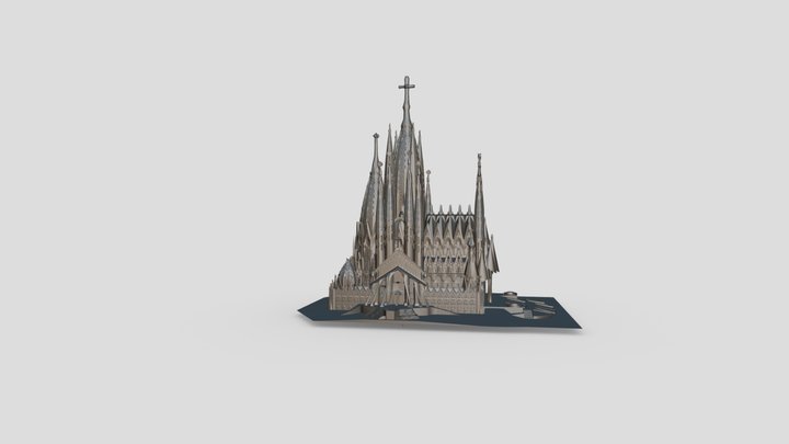 Templo Epiatório Da Sagrada Família 3D Model