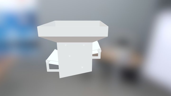 Hopper with Belt Conveyors 3D Model